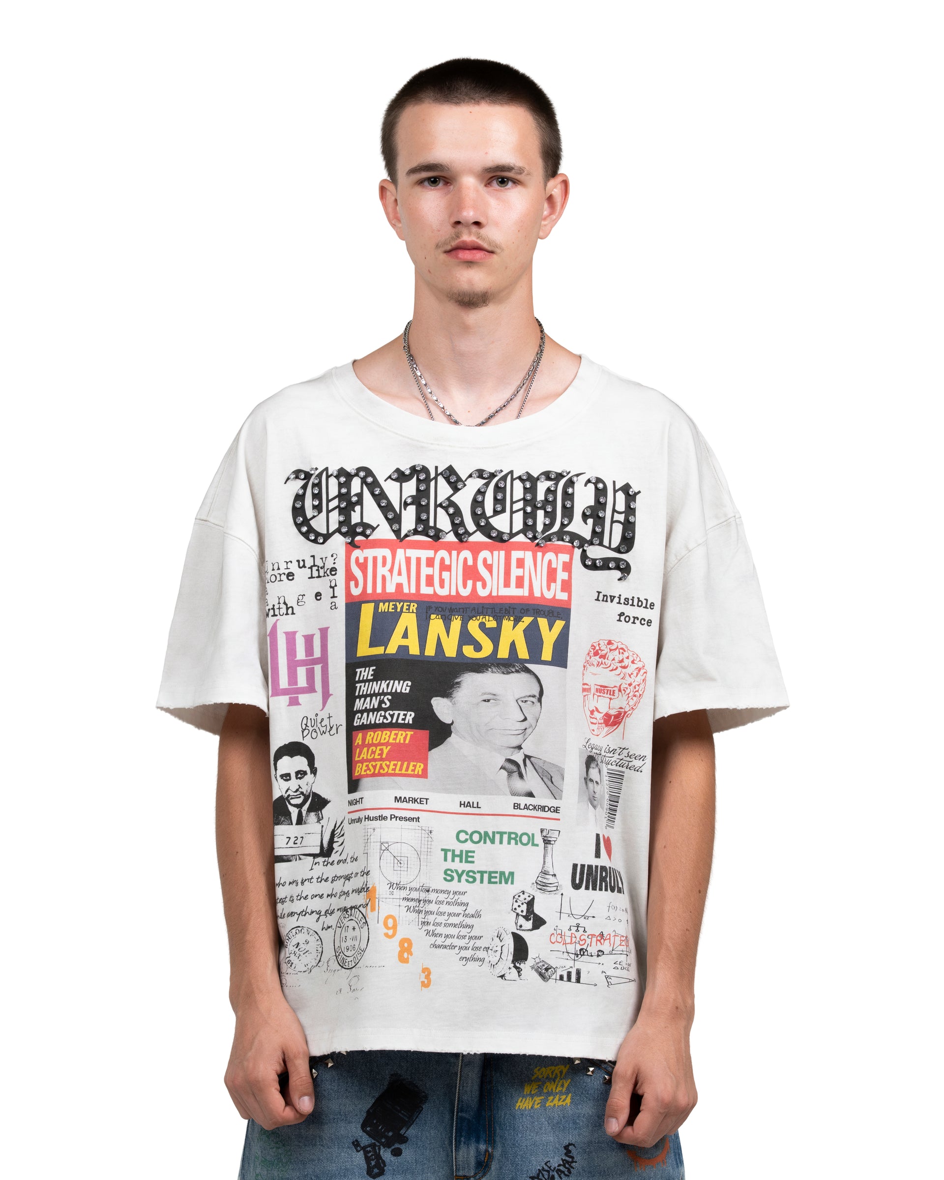 Meyer Lansky oversized graphic tee