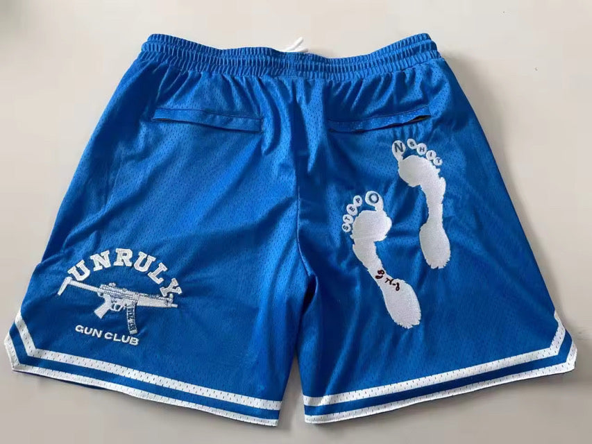 Unruly x SOS “Stepperz” Mesh Shorts – Royal Blue