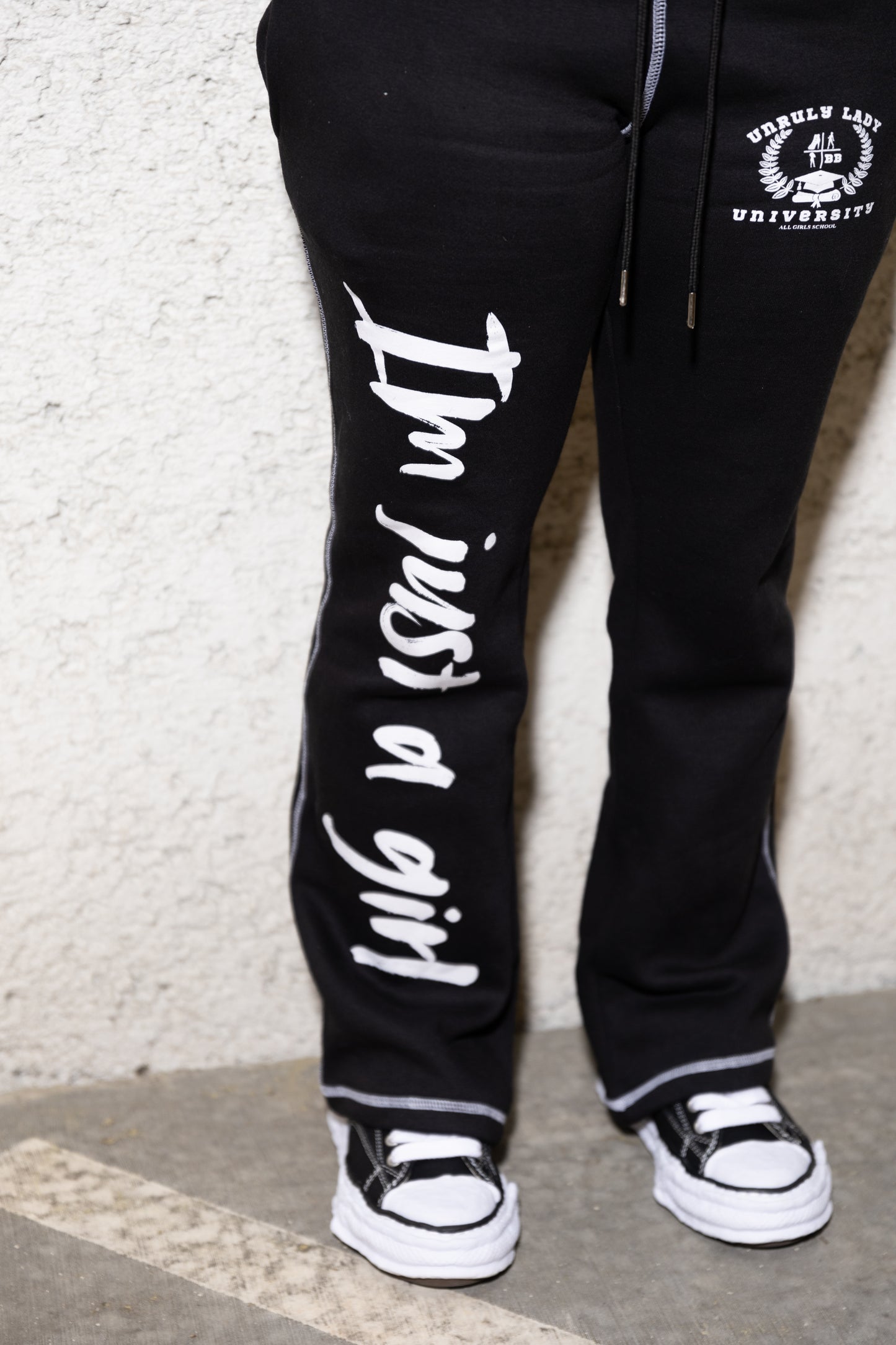 “ I’m just a girl “ flare pants